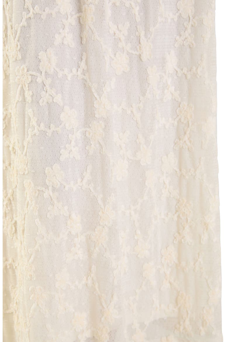 Floral Embroidered Maxi Skirt, Alternate, color, OFF WHITE