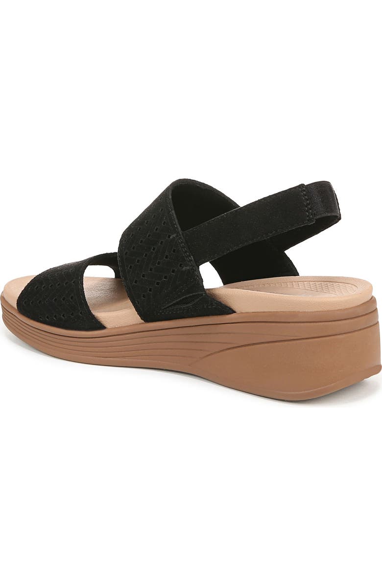 LifeStride Festive Slingback Platform Wedge Sandal - Wide Width Available, Alternate, color, Black
