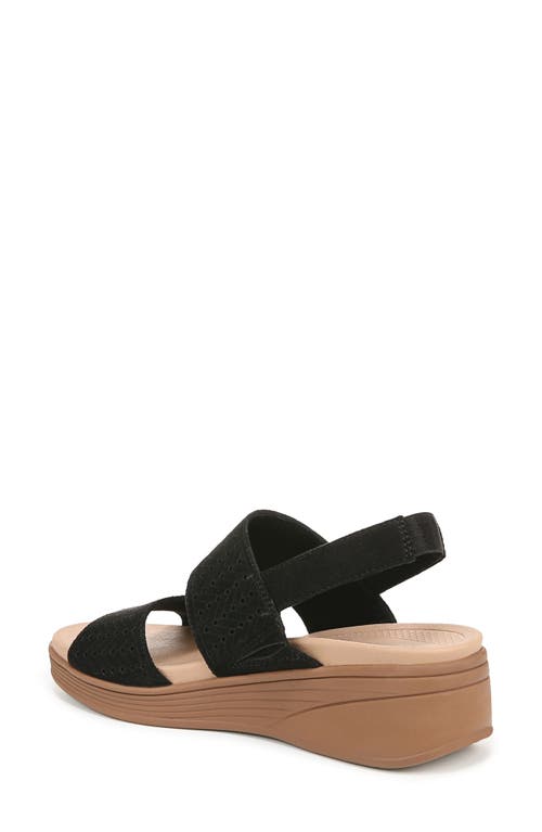 Bzees Women's Festive Washable Slingback Wedge Sandals In Black