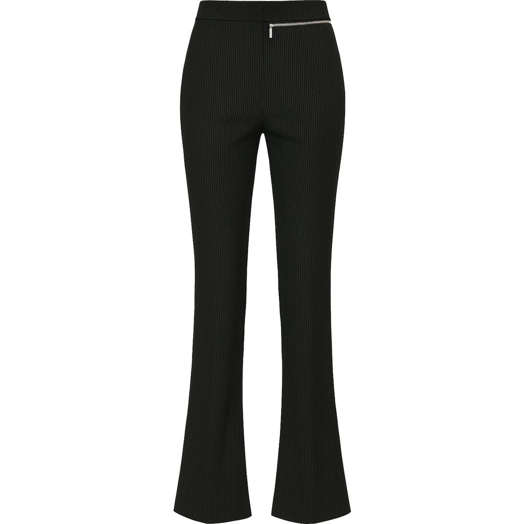 Pcfg Zip Detail Skinny Women Flare Pant In Black