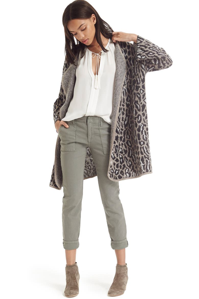 Painter Cotton & Linen Pants, Alternate, color, FATIGUE