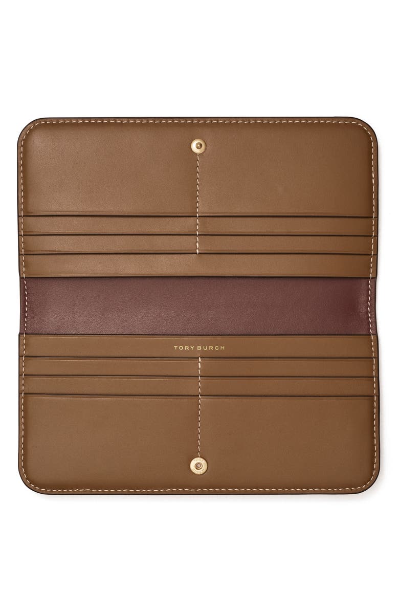 Tory Burch T Monogram Jacquard Slim Zip Wallet, Alternate, color, 