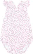 Nellapima Pink Cheetah Print Ruffle Bubble - Baby