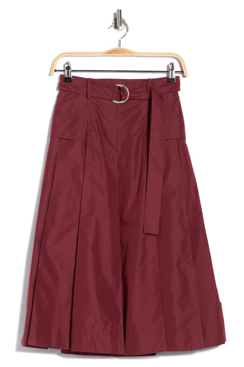 Belted Utility Maxi Skirt, Alternate, color, BRICK