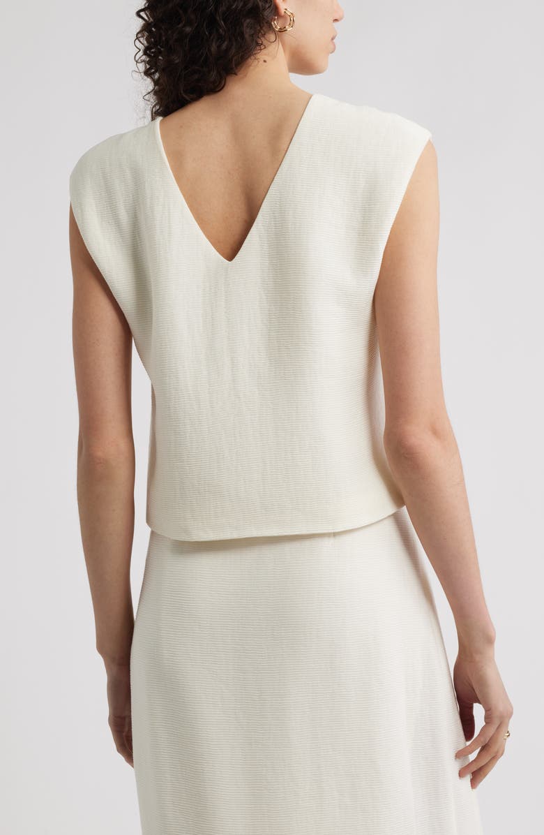 Nordstrom Textured Crop Top, Alternate, color, Ivory Tofu