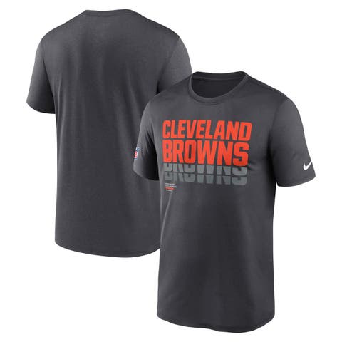Men's Nike Charcoal Cleveland Browns Sideline Legend Performance T-Shirt