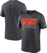 Nike Men's Nike Charcoal Cleveland Browns Sideline Legend Performance T-Shirt