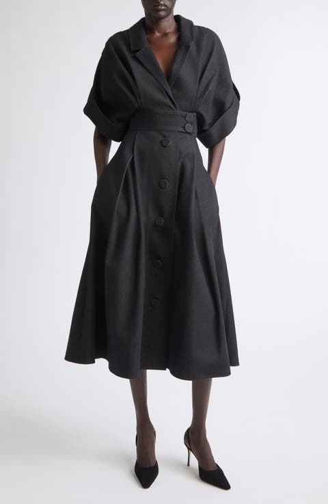 Cotton Midi Shirtdress