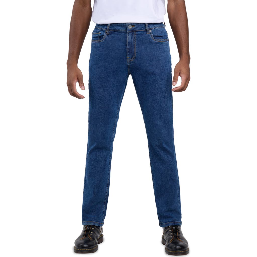 Spring + Mercer Super Soft Slim Fit Jeans In Blue