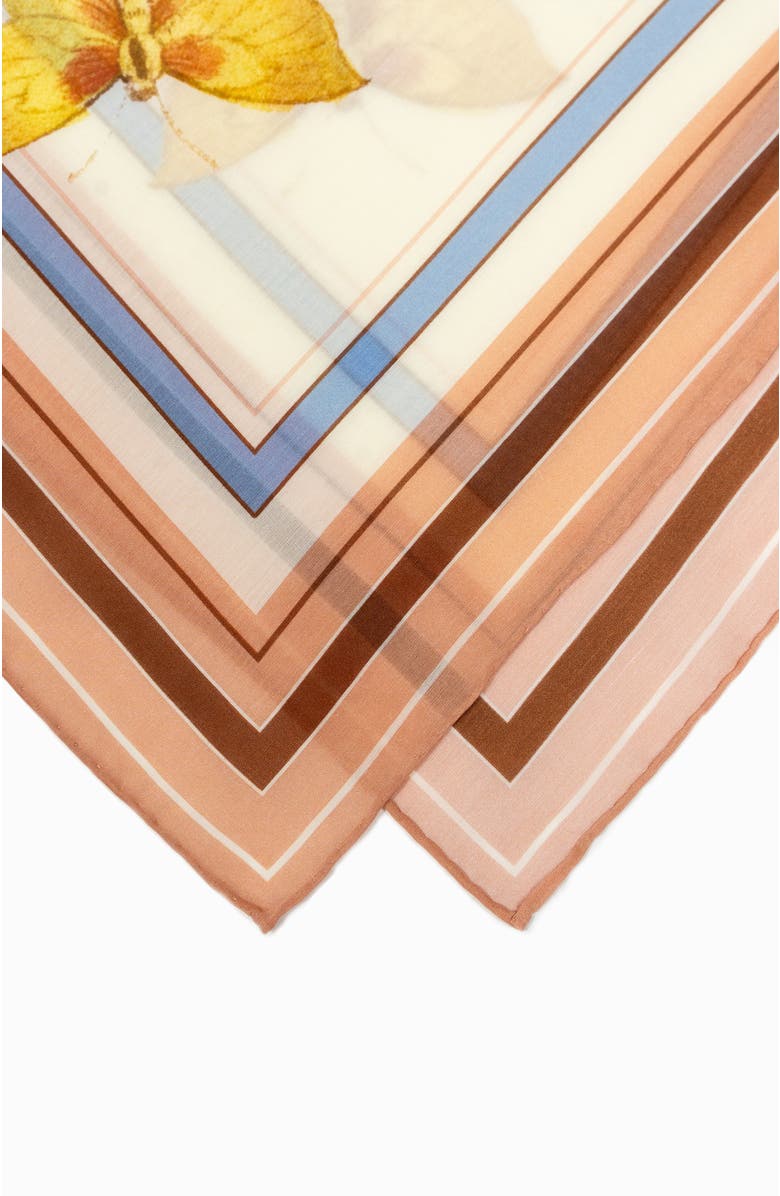 Bond & Grace Garrulous Flowers Art Scarf, Alternate, color, Yellow