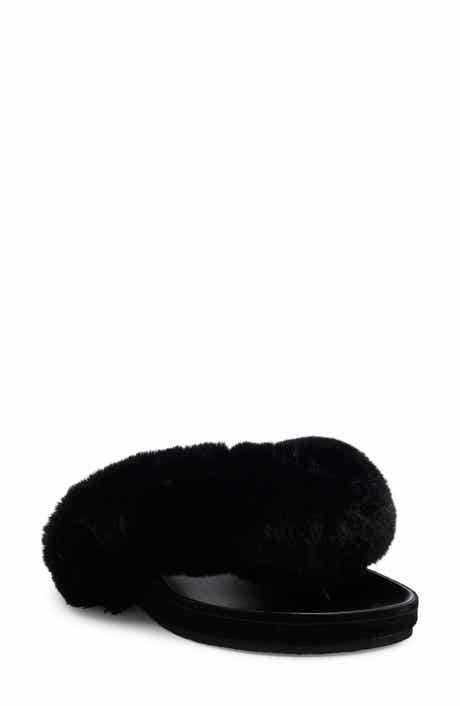 Delulu Faux Fur Flip Flop