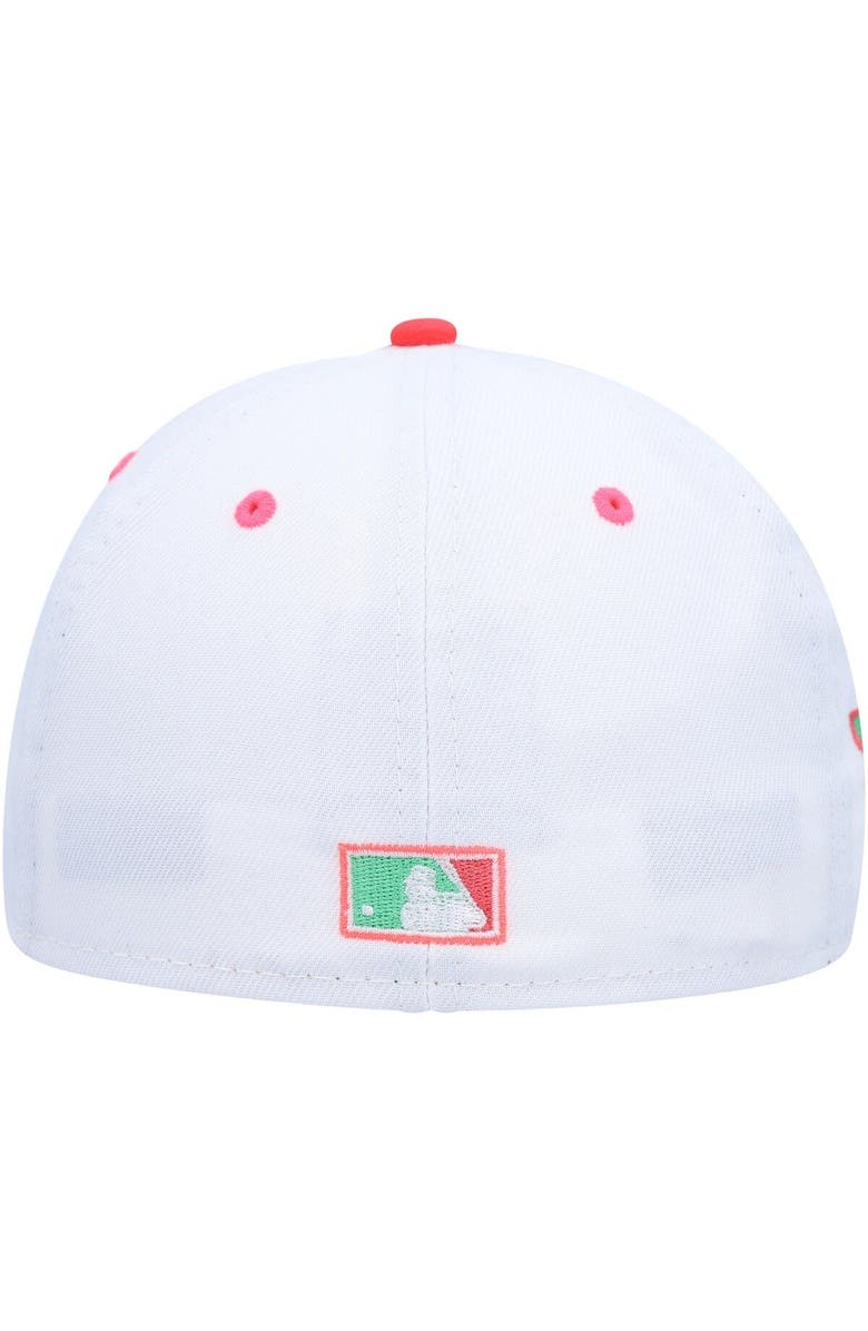 New Era Men's New Era White/Green Texas Rangers 40th Anniversary Watermelon Lolli 59FIFTY Fitted Hat, Alternate, color, 