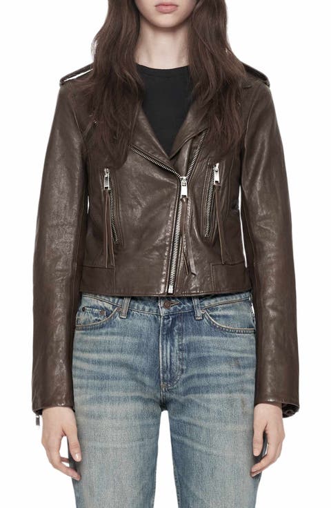 Errie Leather Biker Jacket