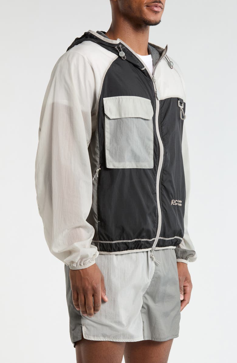 RC Outdoor Supply Griffith Colorblock Running Jacket, Alternate, color, Fog Gradient