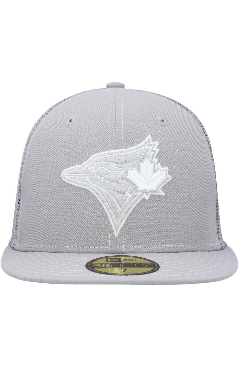 New Era Men's New Era Gray Toronto Blue Jays 2023 On-Field Batting Practice 59FIFTY Fitted Hat, Alternate, color, Gray