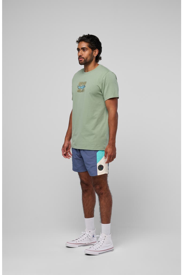 Shark Surf Graphic T-Shirt, Alternate, color, SAGE