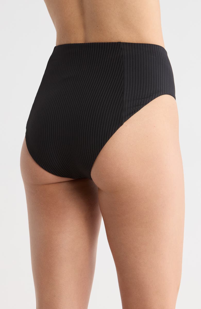 Vitamin A<sup>®</sup> Sienna High Waist Bikini Bottoms, Alternate, color, Black