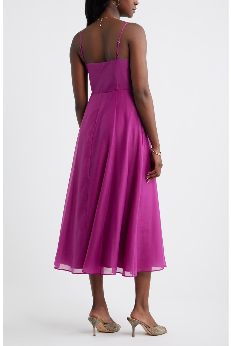 Sweetheart Seamed Bodice Cocktail Dress, Alternate, color, PURPLE VINTNER