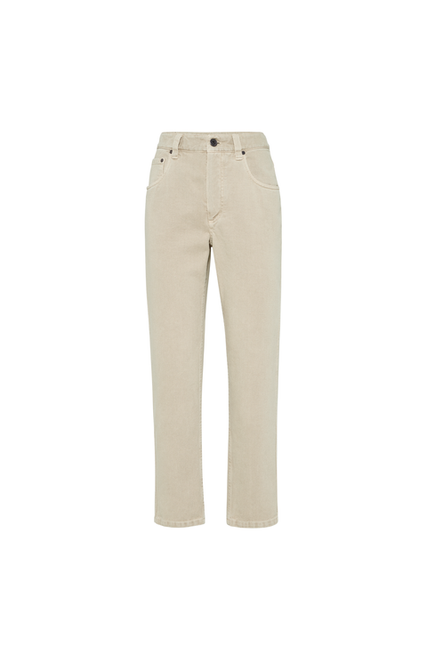 Straight five-pocket trousers
