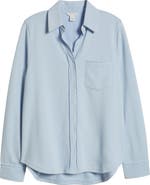 Caslon® French Terry Button-Up Shirt