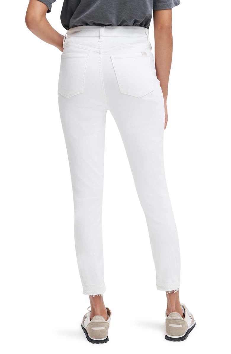 JEN7 by 7 For All Mankind Embroidered Scallop Hem Slim Ankle Jeans, Alternate, color,