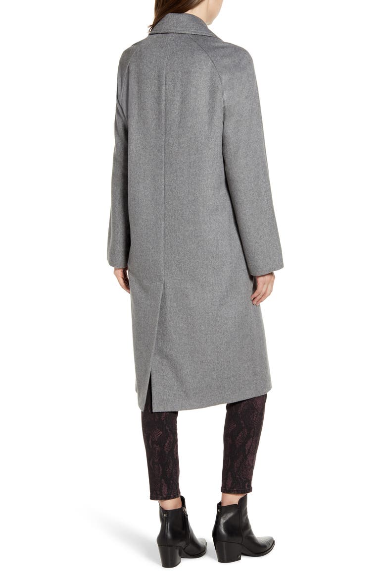 Double Face Wool Blend Coat, Alternate, color, GREY
