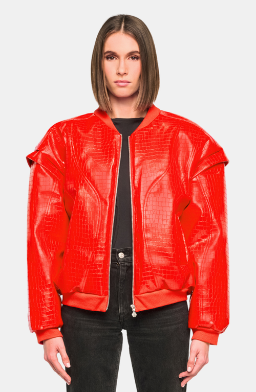 Ow Collection Valencia Croc Bomber Jacket