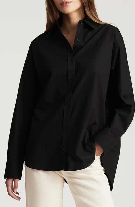 Oversize Cotton Button-Up Shirt
