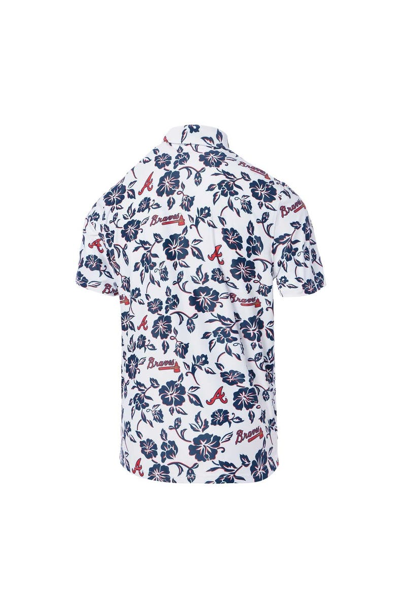Reyn Spooner Men's Reyn Spooner White Atlanta Braves Performance Polo, Alternate, color, 