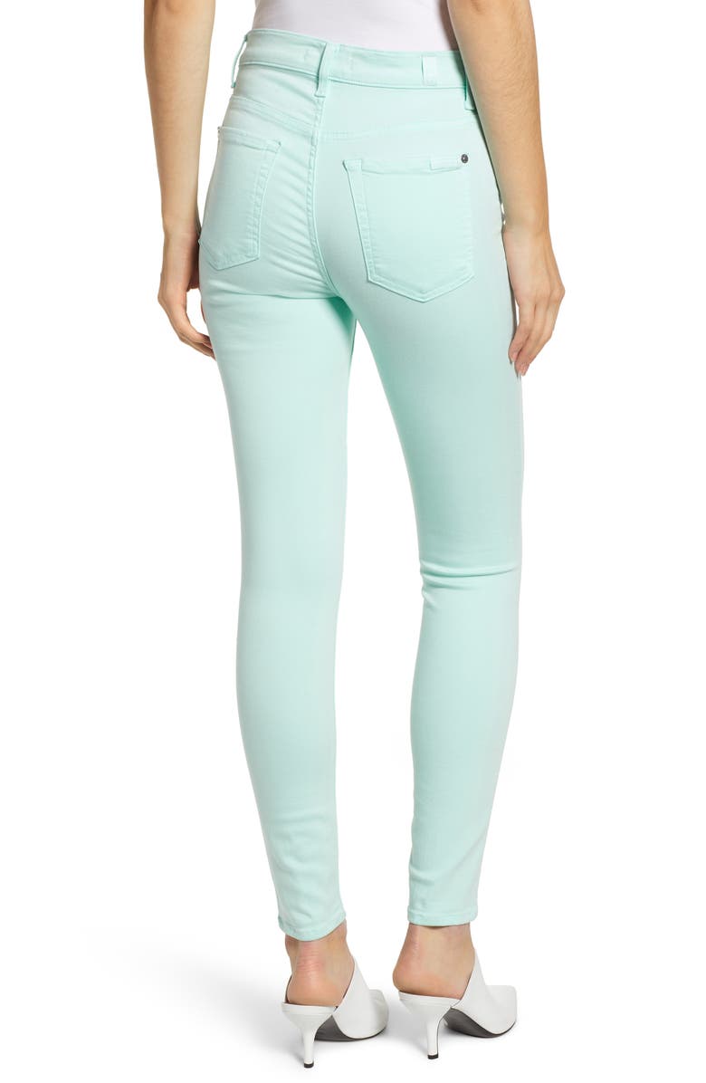 7 For All Mankind <sup>®</sup> High Waist Ankle Skinny Jeans, Alternate, color, 