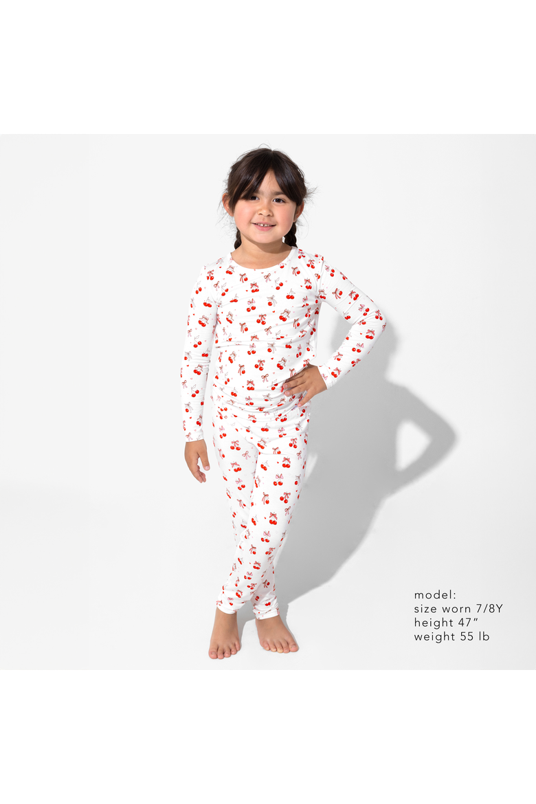 Kids' Cherry On Top Set of 2 Piece Pajamas, Alternate, color, Cherry On Top
