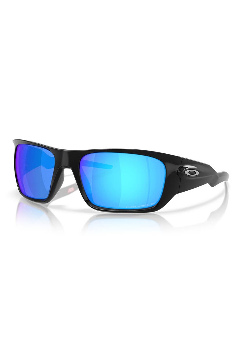 60mm Prizm™ Polarized Rectangular Sunglasses, Alternate, color, SAPPHIRE