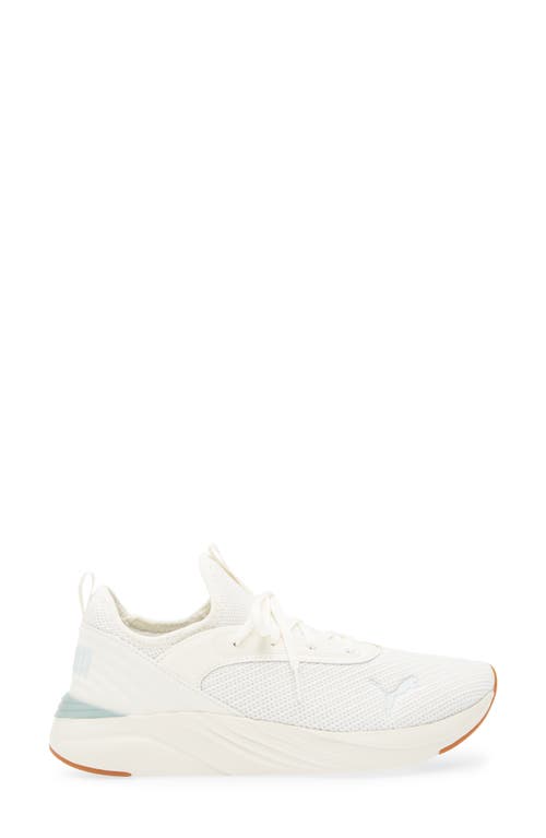 Puma Softride Ruby Luxe Sneaker In Warm White-peaceful Blue-gum