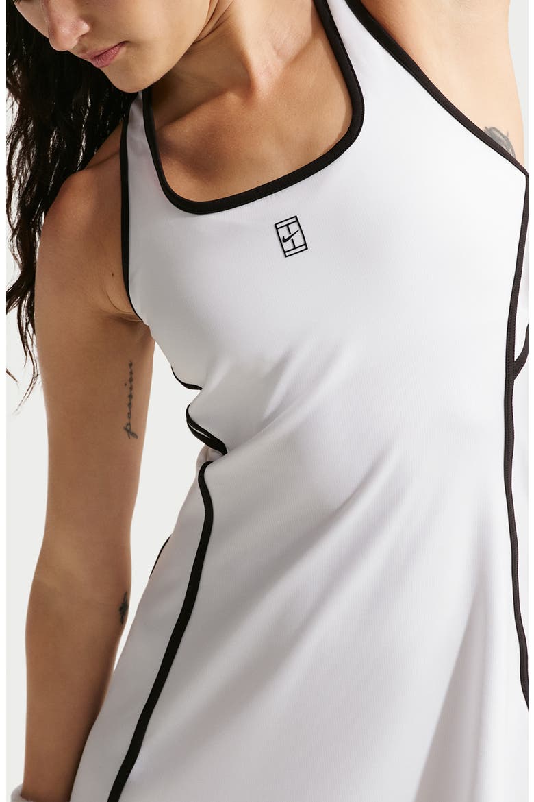 Dri-FIT Racerback Minidress, Alternate, color, 100 WHITE/BLACK