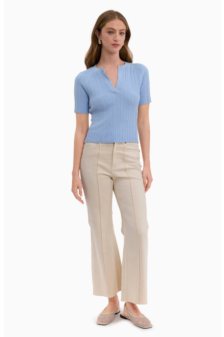 Boucle Knit Sweater, Main, color, Azure