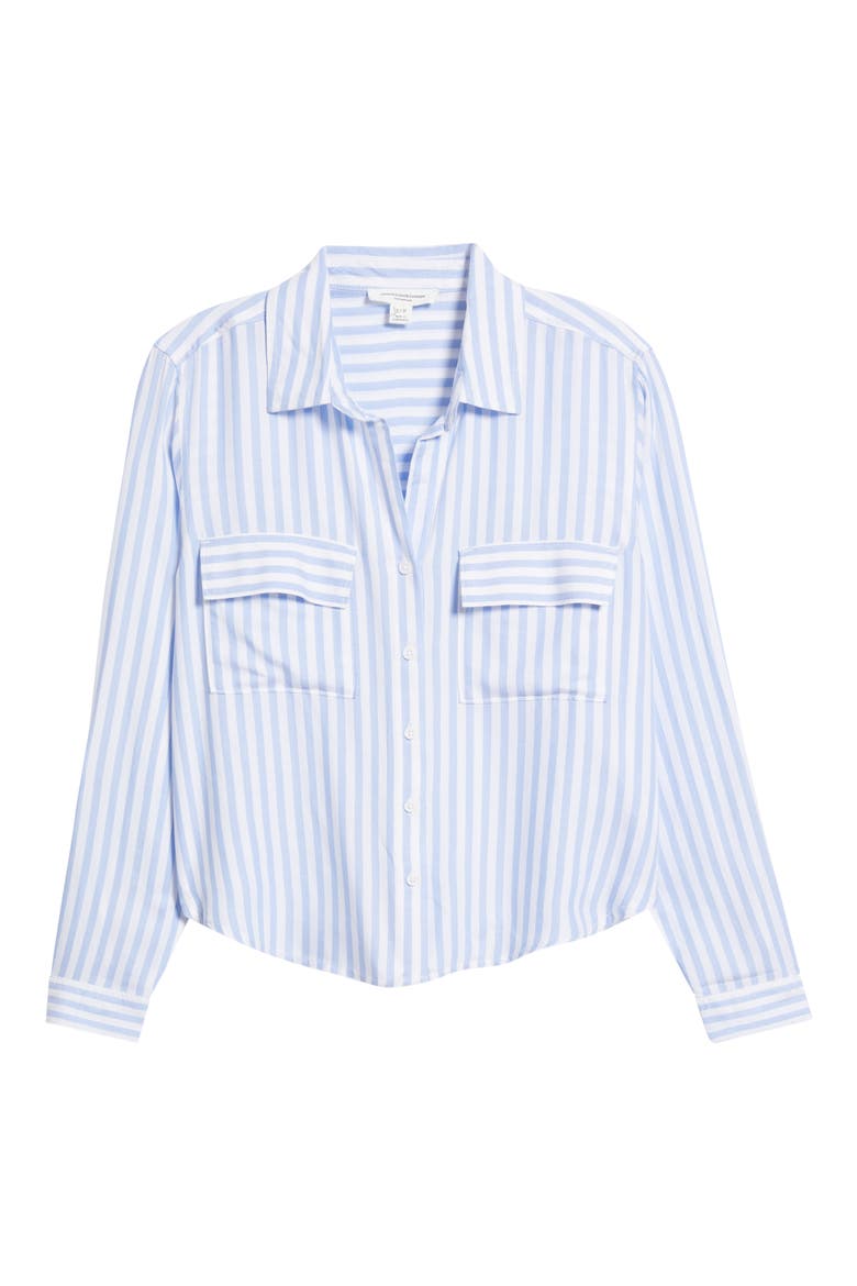 Fallon High-Low Button-Up Shirt, Alternate, color, MOSCOW LILAC
