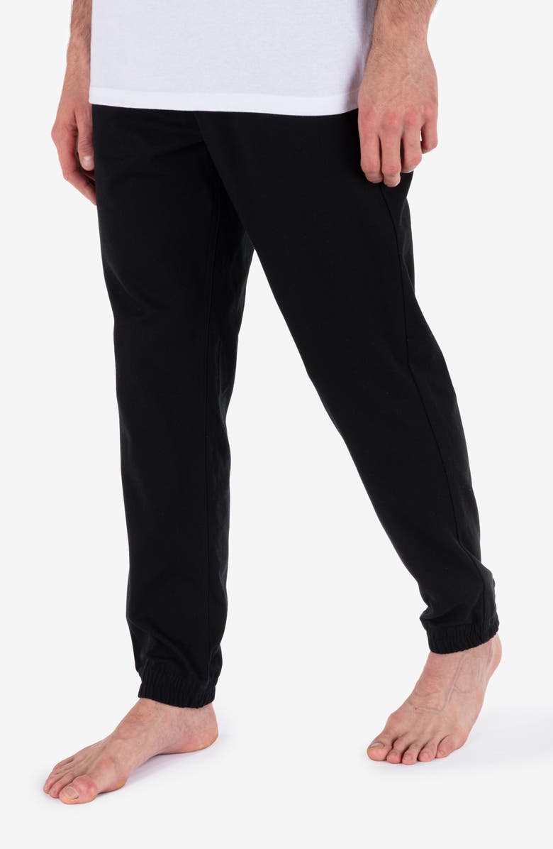 Hurley Icon Stretch Cotton Joggers, Alternate, color, Black