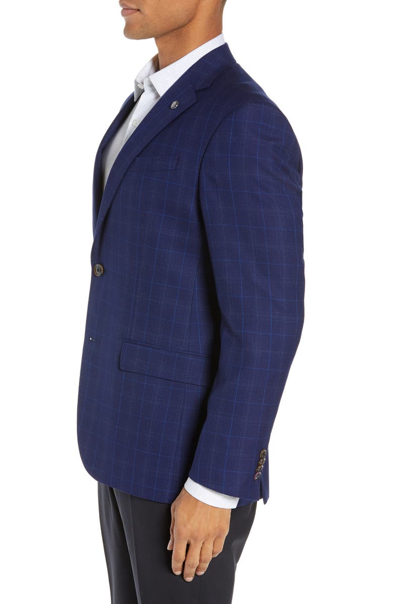 Ted Baker London Jay Trim Fit Plaid Wool Sport Coat, Alternate, color, 