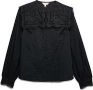 PER UNA BY M&S Broderie Collar Shirt