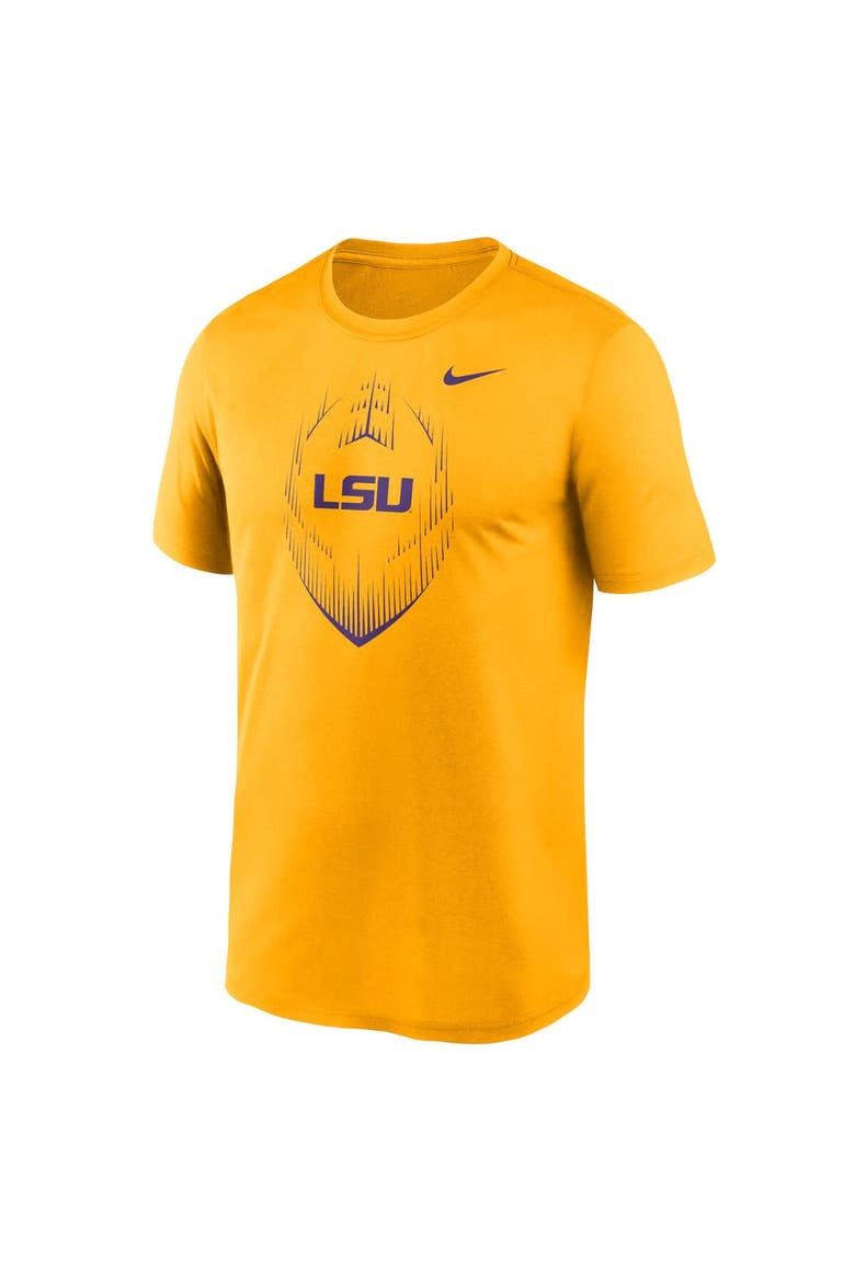 Men's Nike Gold LSU Tigers Primetime Legend Icon Performance T-Shirt, Alternate, color, Gold