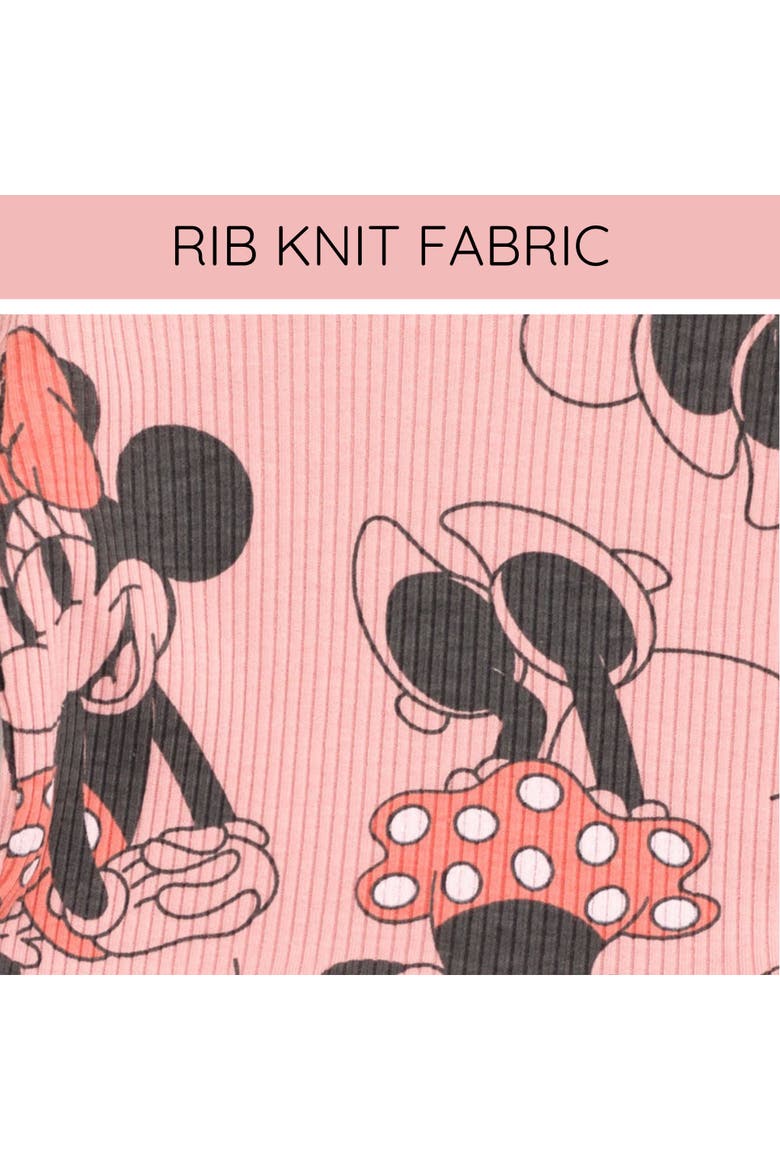Minnie Mouse Ribbed Long Sleeve Tee and Pants Set, Alternate, color, Mellow Rose Minnie