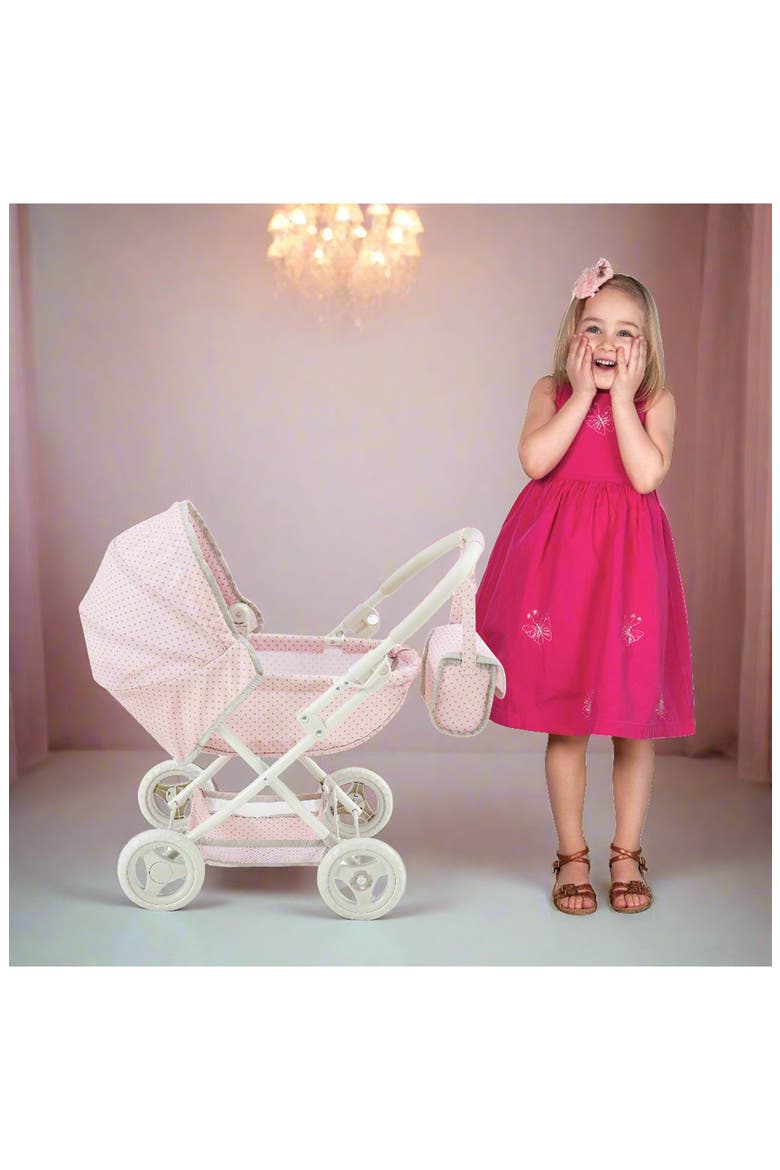 Olivia's Little World Polka Dot Princess Convertible Baby Doll Stroller, Alternate, color, MULTI COLOR