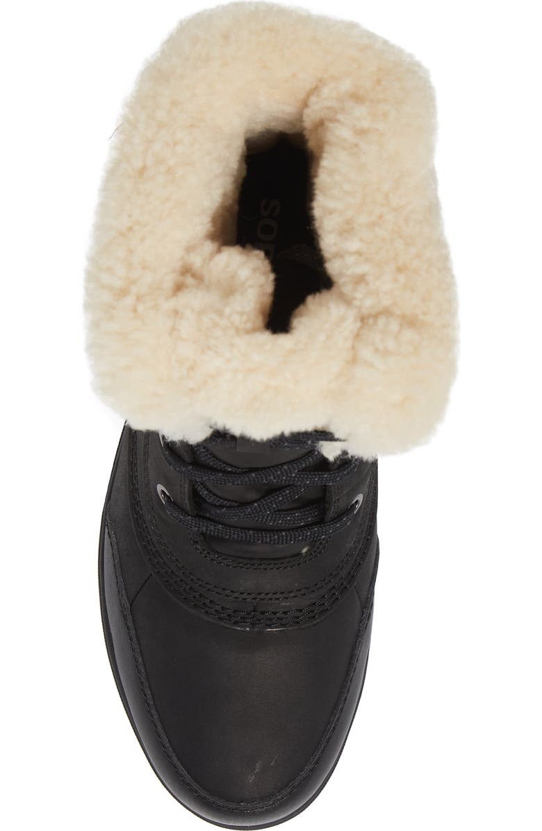 SOREL Tivoli IV Parc Genuine Shearling Trim Waterproof Boot, Alternate, color,
