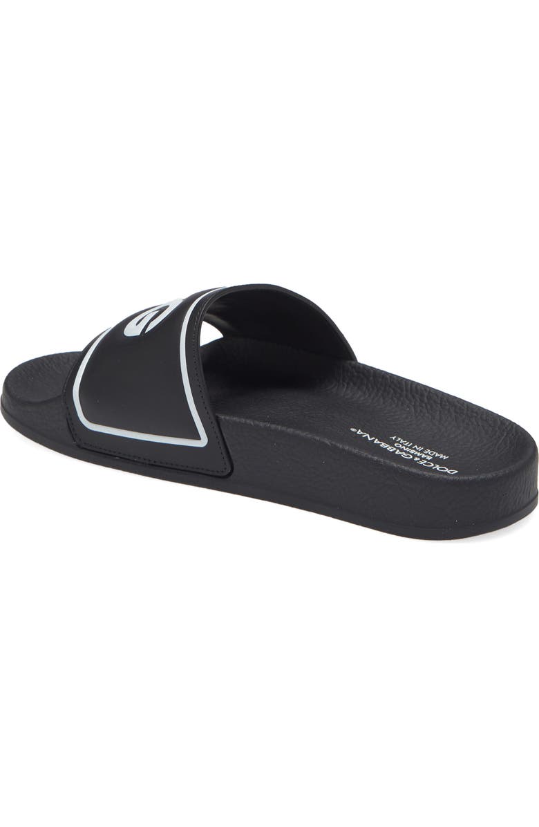 Dolce&Gabbana Logo Slide Sandal, Alternate, color,