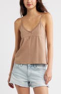 BP. Lace Trim Stretch Cotton Camisole