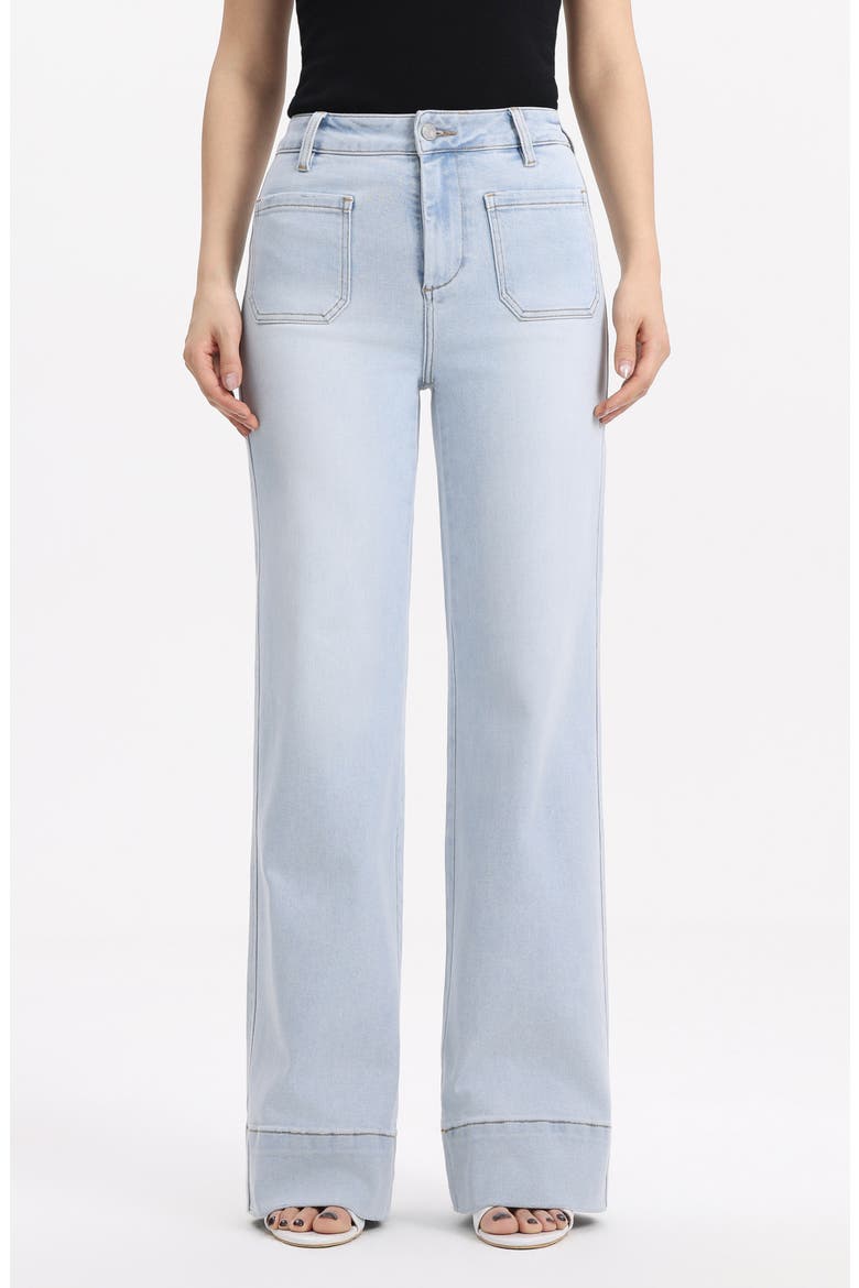 High Waist Wide Leg Jeans, Main, color, SAPPHIRE HUE