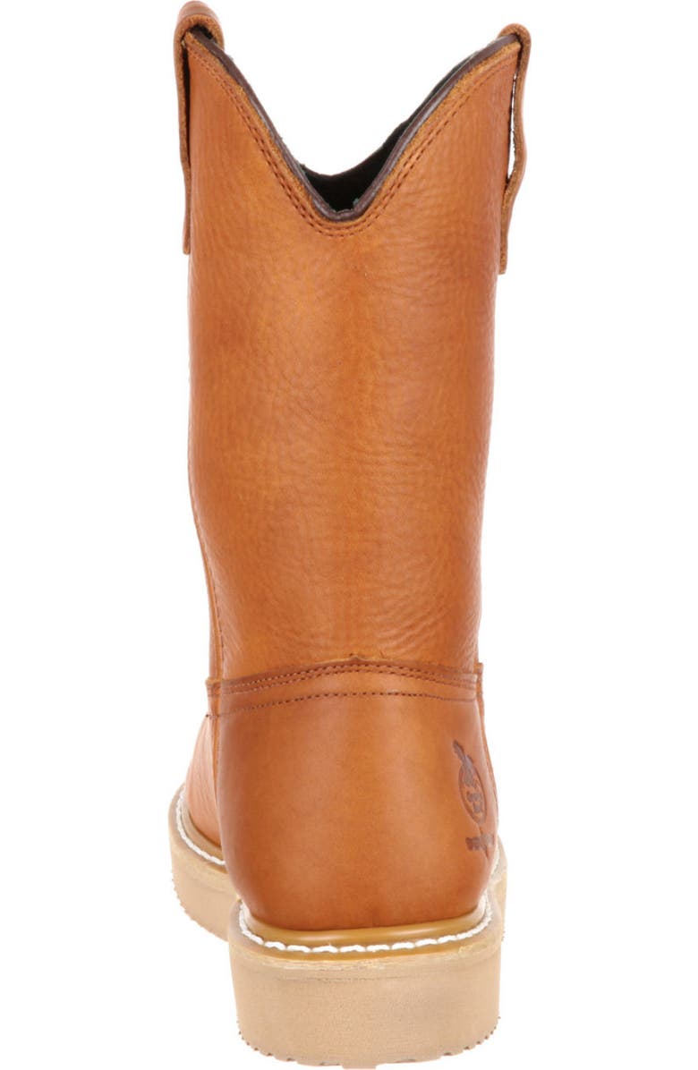 Georgia Boot Wedge Steel Toe Pull On Work Boot, Alternate, color, Barracuda Gold