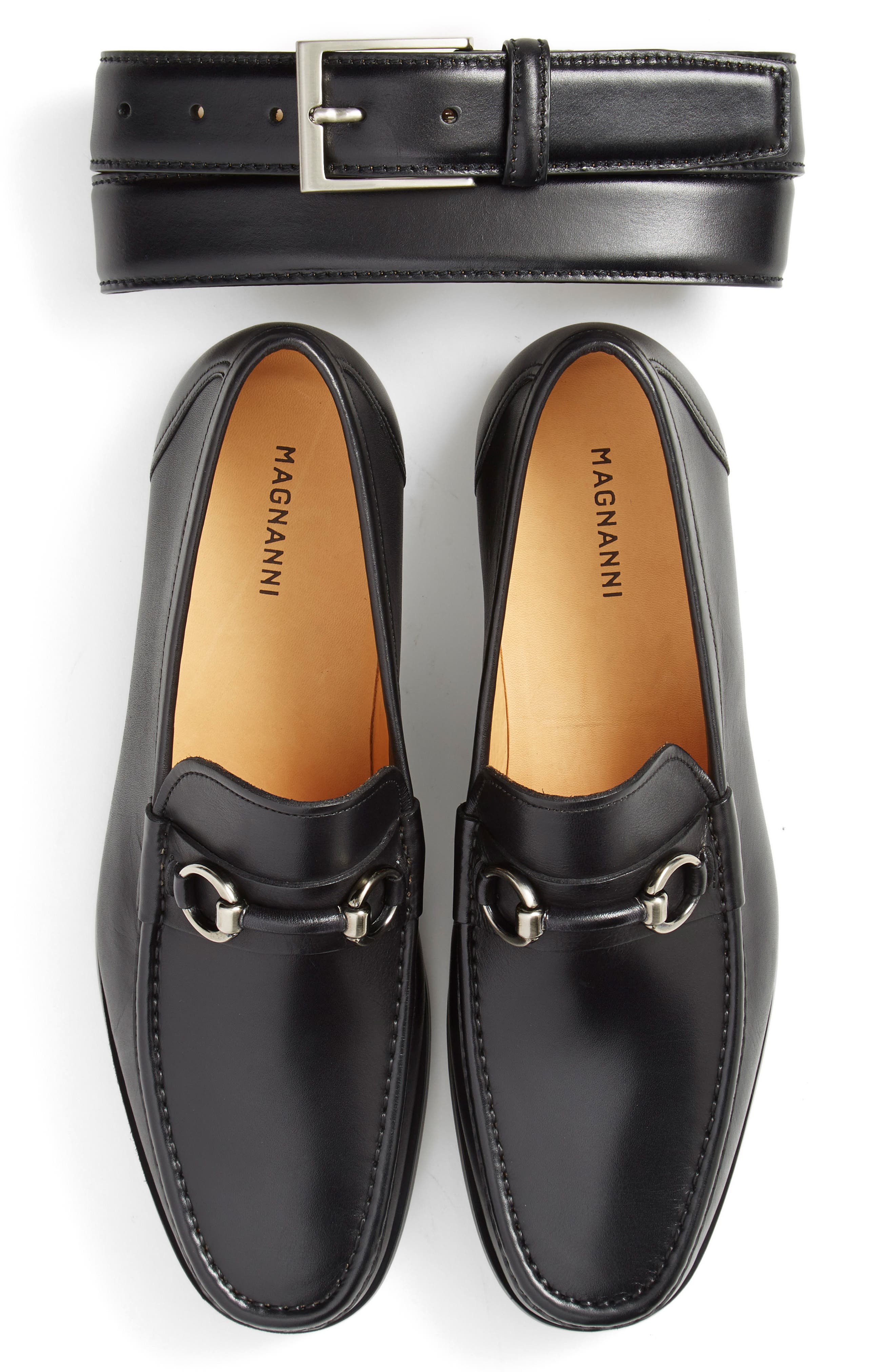Magnanni 'Blas' Bit Loafer, Alternate, color, Black