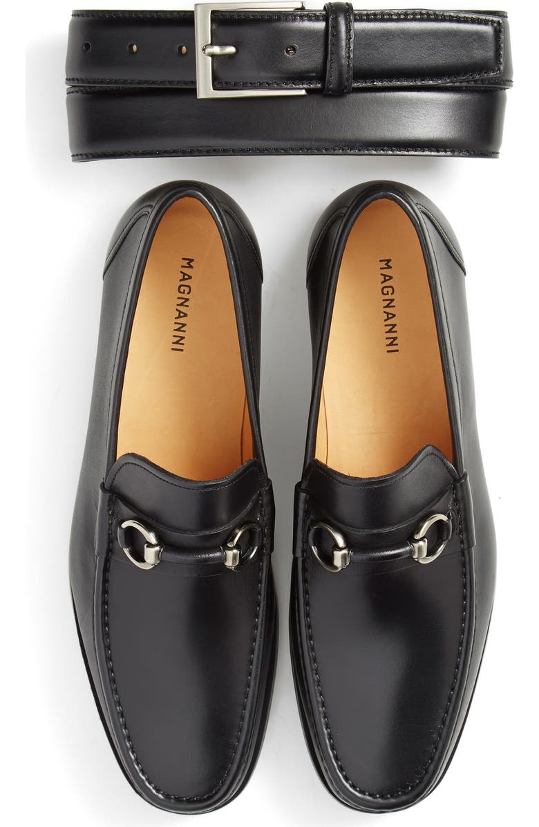 Magnanni 'Blas' Bit Loafer, Alternate, color, Black