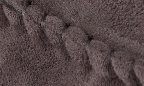 Floopi Faux Suede & Faux Fur Lined Slipper In Gray